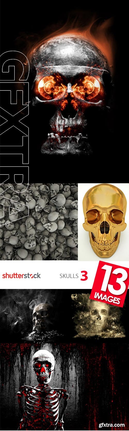 Skulls #3, 13xJPG