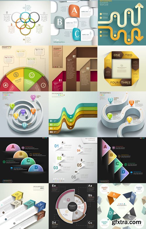 Collection of infographics vol.39, 25xEPS Collection of infographics vol.39, 25xEPS