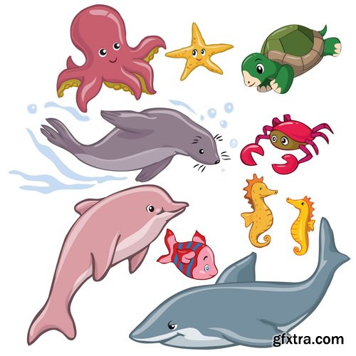 Amazing SS - Cartoon animals, 25xEPS