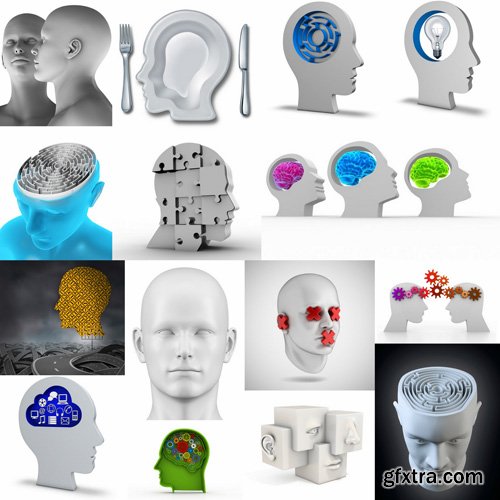 3D Human Head - 25 HQ Images 3D Human Head - 25 HQ Images