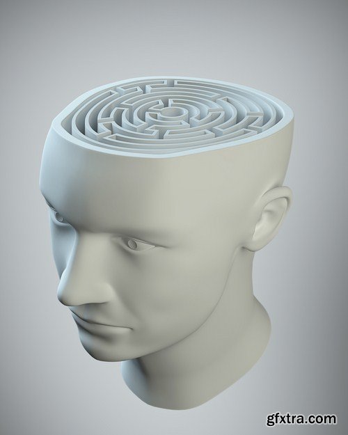 3D Human Head - 25 HQ Images