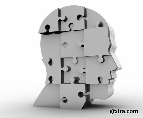 3D Human Head - 25 HQ Images