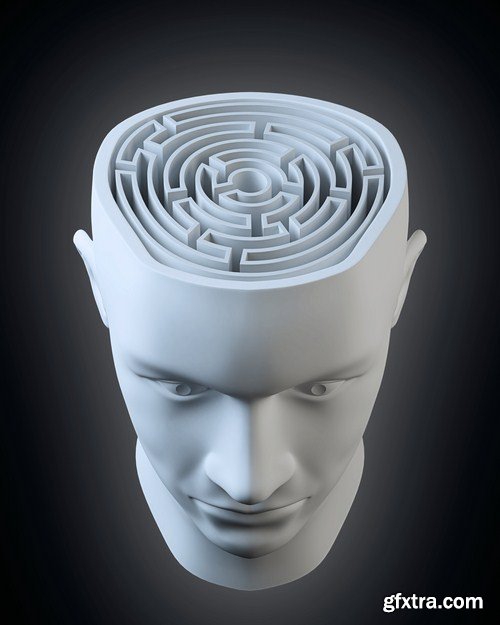 3D Human Head - 25 HQ Images