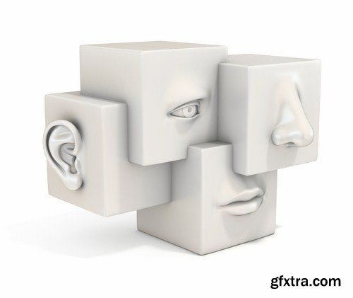 3D Human Head - 25 HQ Images