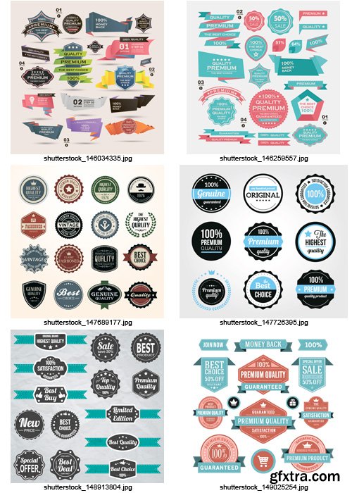 Amazing SS - Badges &amp; Stickers 4, 25xEPS