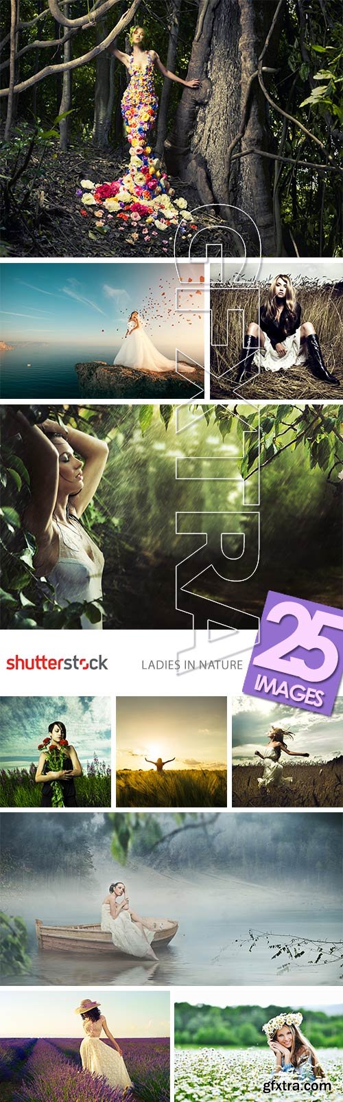Shutterstock - Ladies in Nature 25xJPG GFXTRA.COM!