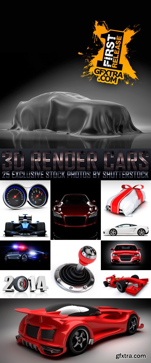 3D Render Cars 2, 25xJPG