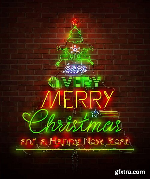 Amazing SS - Typography Christmas 3, 25xEPS