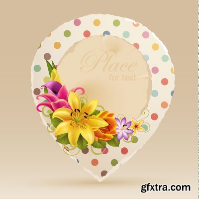 Greeting Cards with Flowers 13xEPS