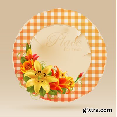 Greeting Cards with Flowers 13xEPS