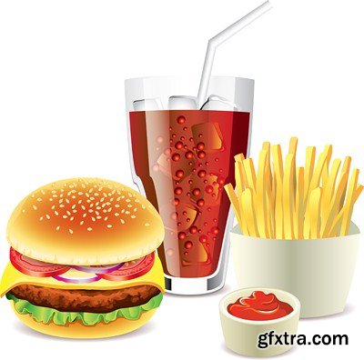 Fast Food Vector Set - 25x EPS