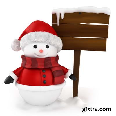 3D Christmas Winter 25xJPG