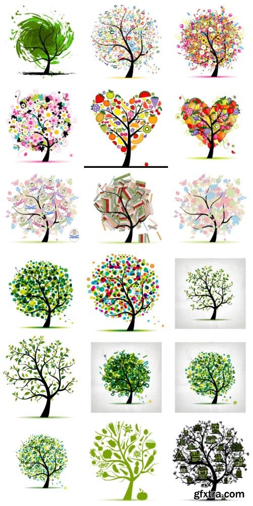 Creative Trees Collection 182xEPS