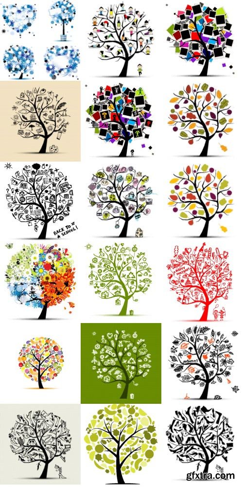 Creative Trees Collection 182xEPS