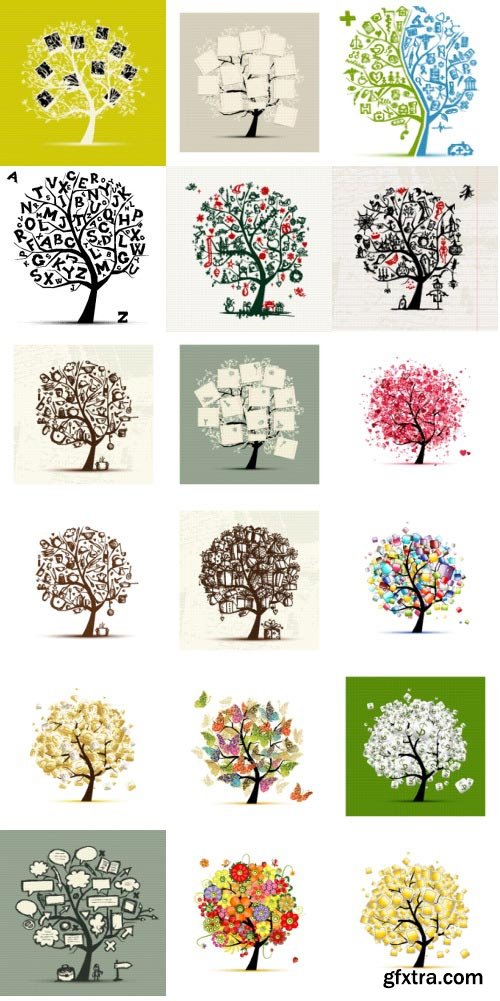 Creative Trees Collection 182xEPS
