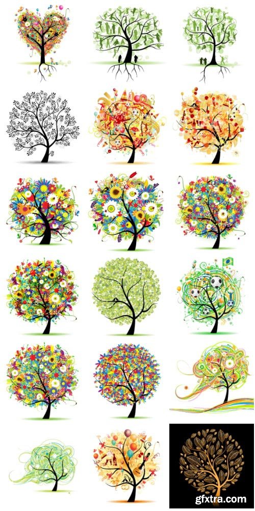 Creative Trees Collection 182xEPS