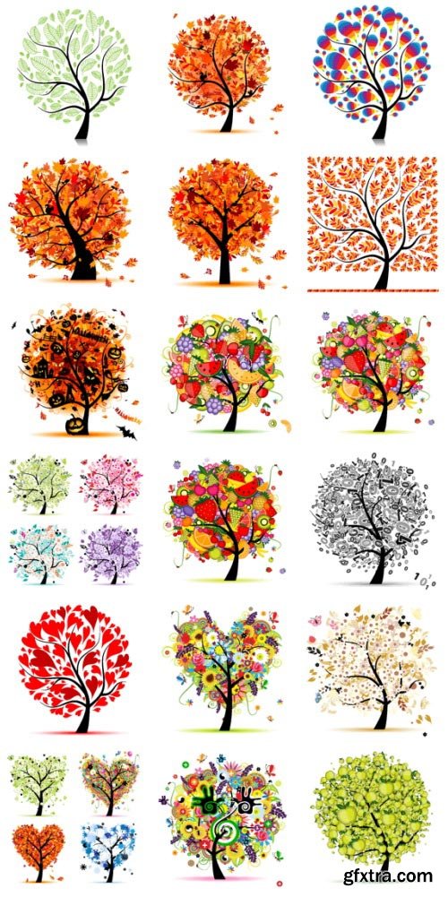 Creative Trees Collection 182xEPS