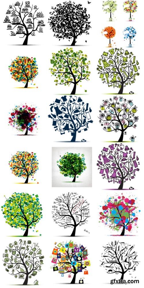 Creative Trees Collection 182xEPS