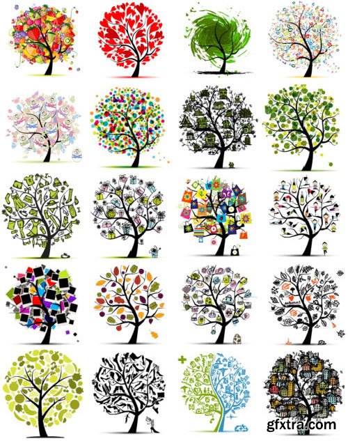 Creative Trees Collection 182xEPS
