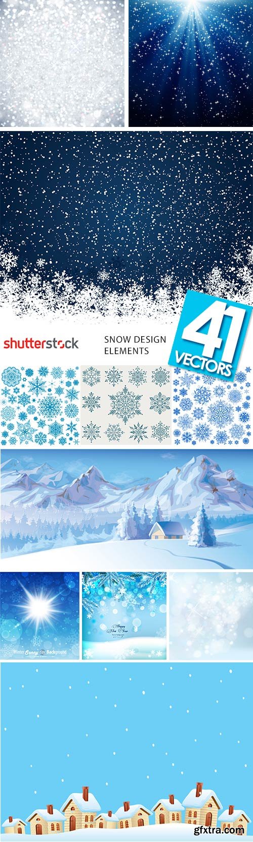 Snow Design Elements 41xEPS