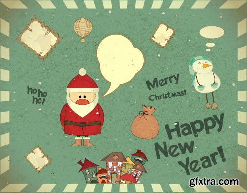 Retro Christmas 71xEPS Retro Christmas 71xEPS