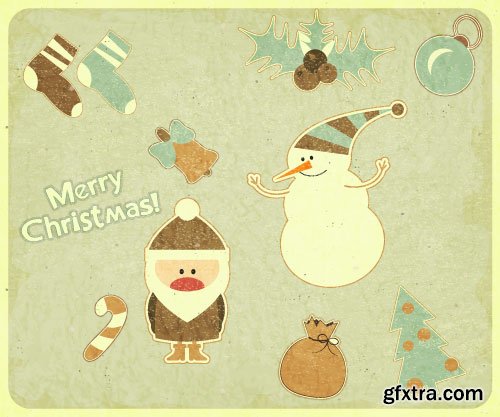 Retro Christmas 71xEPS Retro Christmas 71xEPS