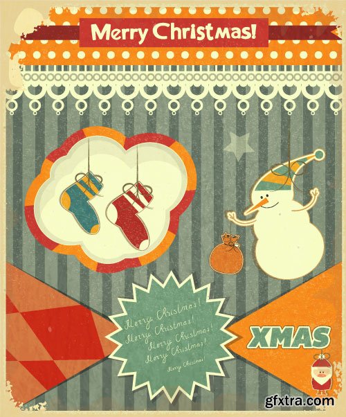 Retro Christmas 71xEPS Retro Christmas 71xEPS