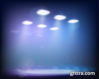 Vector Stages &amp; Spot Lights 25xEPS