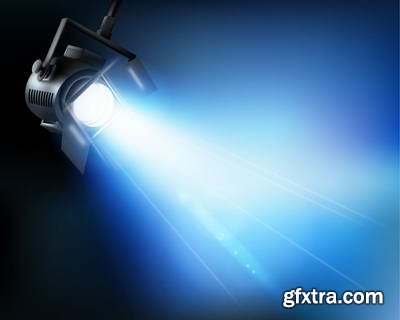 Vector Stages &amp; Spot Lights 25xEPS