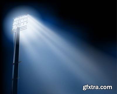 Vector Stages &amp; Spot Lights 25xEPS