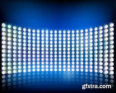 Vector Stages &amp; Spot Lights 25xEPS