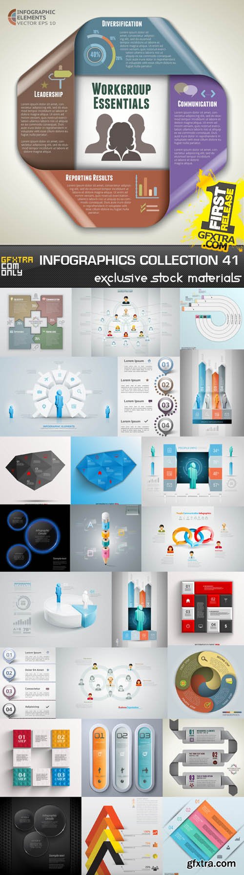 Collection of infographics vol.41, 25xEPS Collection of infographics vol.41, 25xEPS