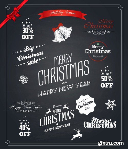 Christmas Design Elements #2 - 25 Vector