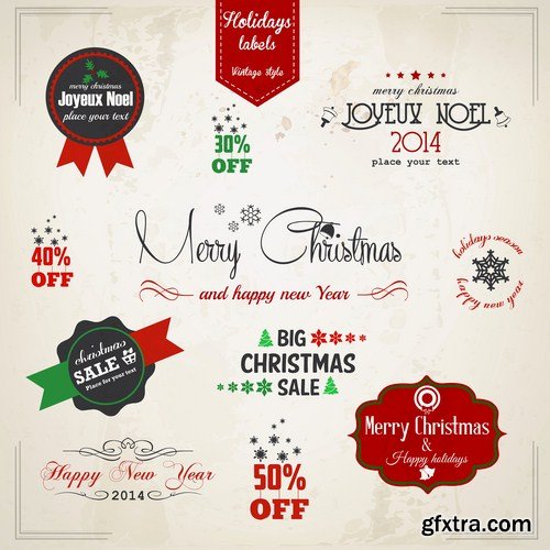 Christmas Design Elements #2 - 25 Vector