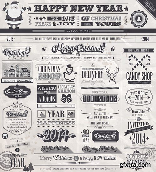 Merry Christmas Collection #8 - 25 EPS, AI