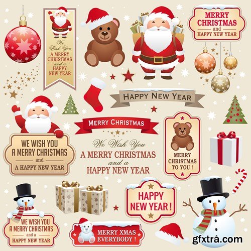 Merry Christmas Collection #8 - 25 EPS, AI