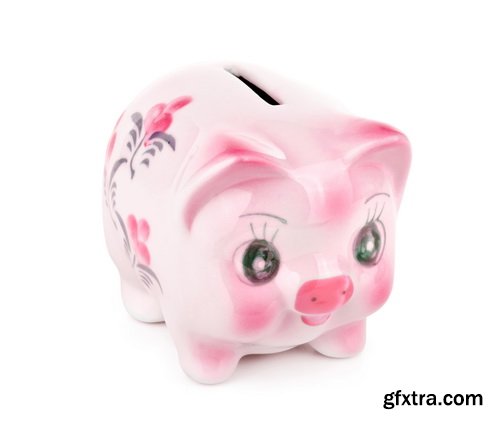 Piggy Bank on White Background 25xJPG Piggy Bank on White Background 25xJPG