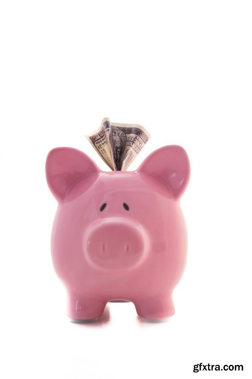 Piggy Bank on White Background 25xJPG Piggy Bank on White Background 25xJPG