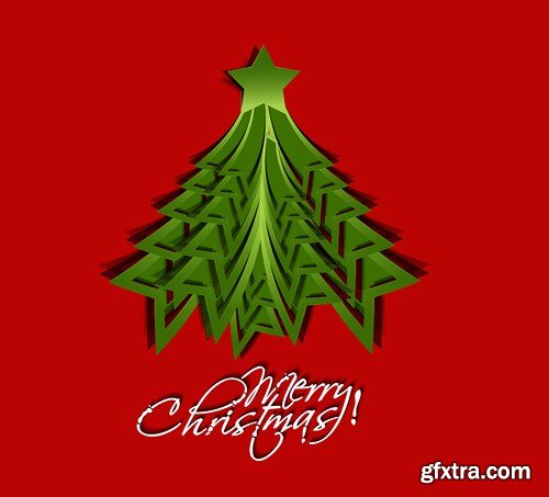 Christmas Fir-tree #2 - 25 EPS