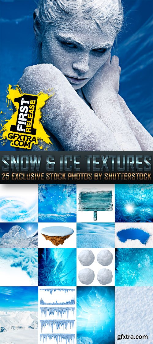 Amazing SS - Snow &amp; Ice Textures, 25xJPGs