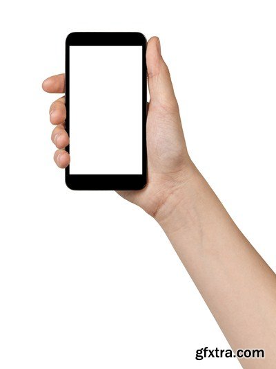 Hand with Phone and Tablet - 25x JPEGs