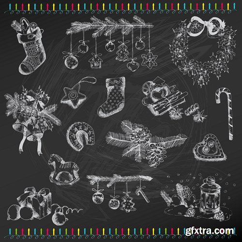 Merry Christmas Collection #12 - 25 EPS, AI