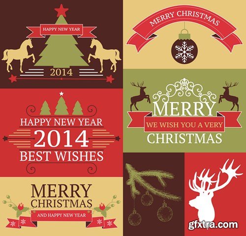 Merry Christmas Collection #12 - 25 EPS, AI