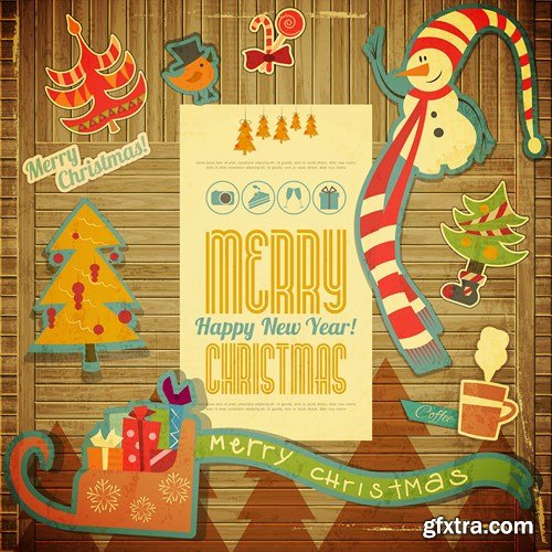 Merry Christmas Collection #12 - 25 EPS, AI