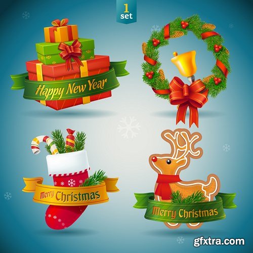 Merry Christmas Collection #12 - 25 EPS, AI