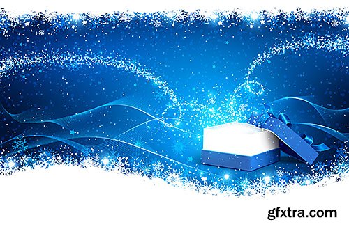 Beautiful backgrounds for Christmas and New Year, 6 - VectorStock