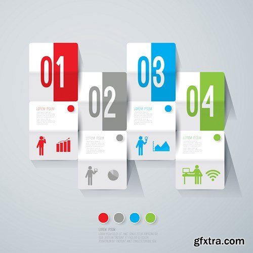 Collection of infographics vol.45, 25xEPS