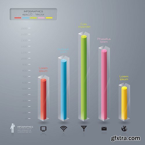 Collection of infographics vol.45, 25xEPS