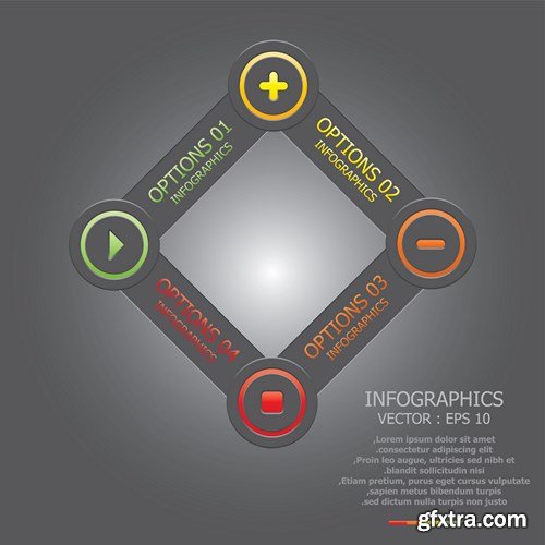 Collection of infographics vol.45, 25xEPS