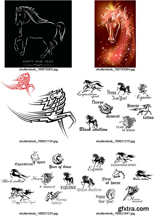 Amazing SS - Horse Collection, 25xEPS Amazing SS - Horse Collection, 25xEPS